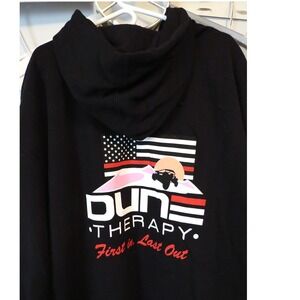NEW Dune Therapy "First In‎ Last Out" Hoodie Size 3XL Flag Design